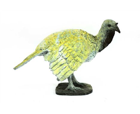Joanne Brogden (1929-2013) 'MY TURKEY' Bronze, signed 35 x 57 x 29cm