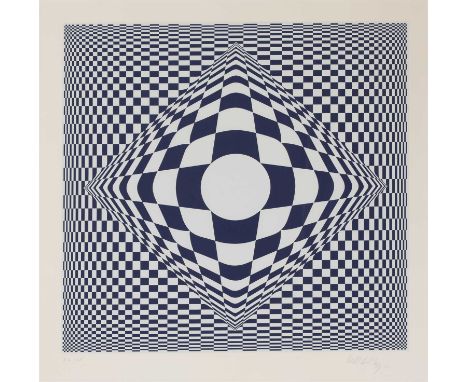 *Victor Vasarely (French, 1906-1997) COMPOSITION Screenprint, signed and number 1/65 in pencil, on wove paper image 67 x 56cm