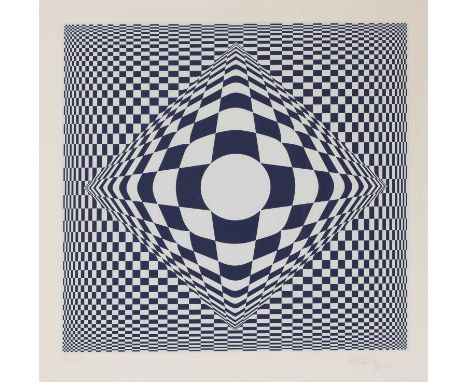 *Victor Vasarely (French, 1906-1997) COMPOSITION Screenprint, signed and number 1/65 in pencil, on wove paper image 67 x 56cm