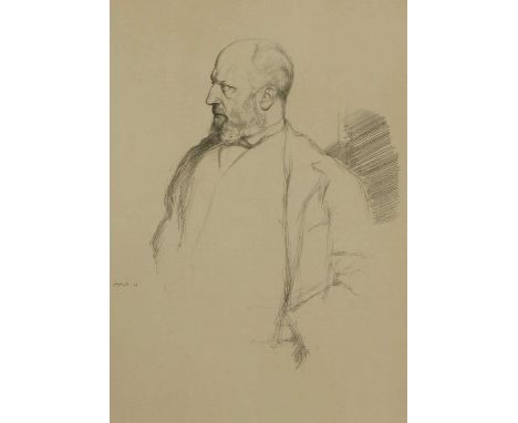 Sir William Rothenstein (1872-1945) PORTRAIT OF HENRY JAMES Lithograph, signed in the stone 32 x 22cm