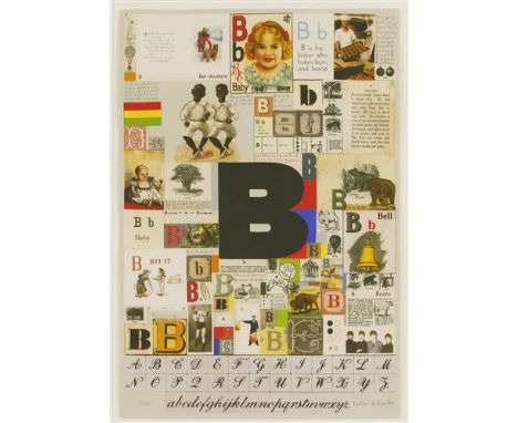 *Sir Peter Blake RA (b.1932) 'THE LETTER B' Screenprint in colours, 2007, signed and numbered 30/60 in pencil, from the 'Alph