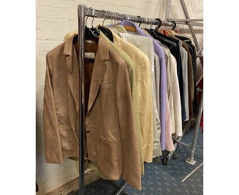 LARGE COLLECTION OF DESIGNER CLOTHING TO INCLUDE JIL SANDER &amp; ARMANI ETC