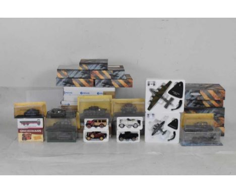 Quantity of boxed Atlas Editions model fighter planes, trucks, etc. 