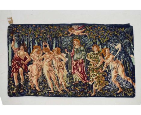 Reproduction tapestry wall hanging, 114cm x 77cm high 