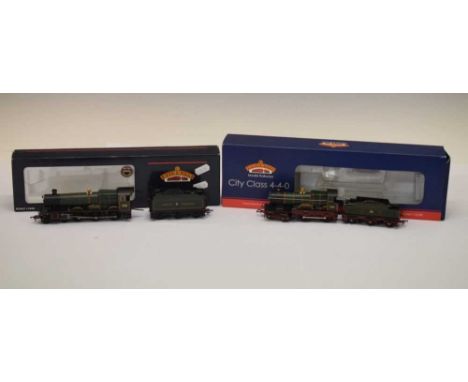 Bachmann Branch-Line - Two boxed 00 gauge railway trainset locomotives comprising; 31-727 'City Class 3439 City of London' an