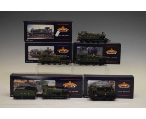 Bachmann Branch-Line - Five boxed 00 gauge railway trainset locomotives comprising; 32-075B 'Class 56XX Tank 6606', 32-125A '
