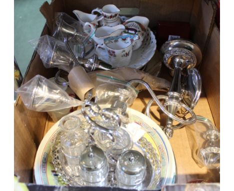 A Royal Doulton Dickensware plate, Bill Sykes, together with decorative Chinese plates, a Satsuma box &amp; cover, other cera