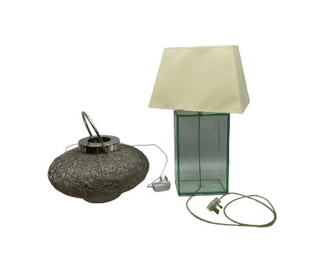 Greenapple  table lamp, together with another lamp, greenapple H58cm