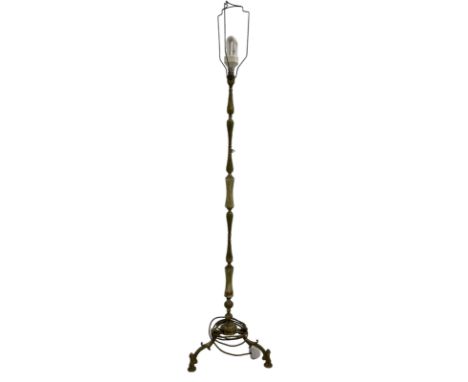 1970s gilt metal and onyx standard lamp Dimensions: Height:&nbsp;118cm&nbsp;