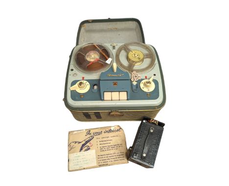 Grundig TK5 tape recorder, together with a Kodak No.2 Brownie camera model 120 