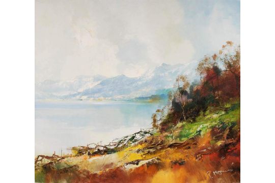 Morro Paul Ingfried Henze Am Gardasee Ol Leinwand Rechts Unten Signiert Seelandschaft Unte