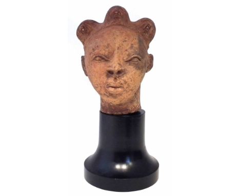 Ife terracotta head, 20cm high     All lots in this Tribal and African Art Sale are sold subject to V.A.T. Therefore £100 ham
