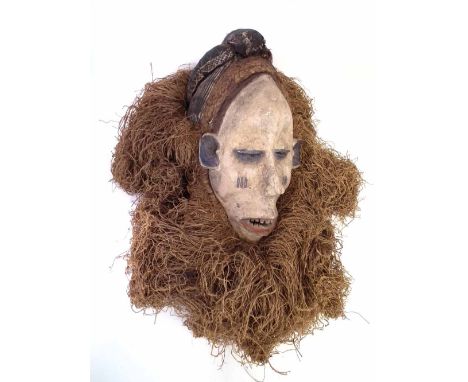 Yaka Mask 38cm high     All lots in this Tribal and African Art Sale are sold subject to V.A.T. Therefore £100 hammer price w