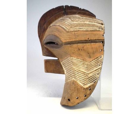 Songye Kifwebe mask, 37cm high All lots in this Tribal and African Art Sale are sold subject to V.A.T. Therefore £100 hammer 