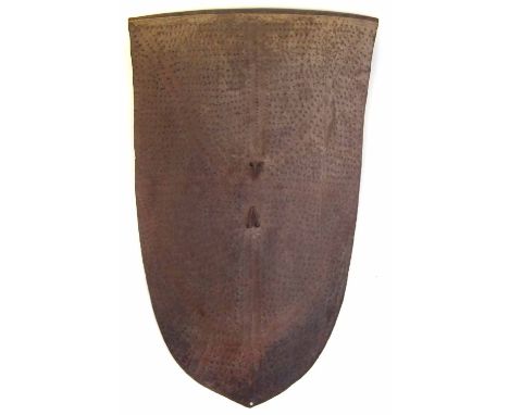 Gurunsi iron shield 91cm high       All lots in this Tribal and African Art Sale are sold subject to V.A.T. Therefore £100 ha