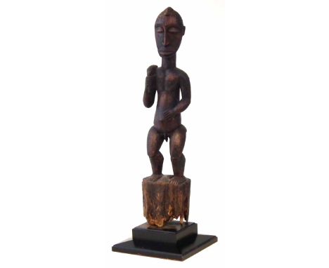 Large standing Dogon male figure 73cm high    No VAT to be paid on the hammer price only on the Buyers Premium for this lot. 