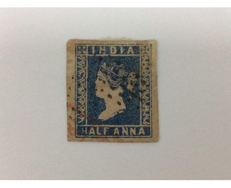 INDIA small selection of first issues, 4 x blue, 2 red and 3 green, mixed margins