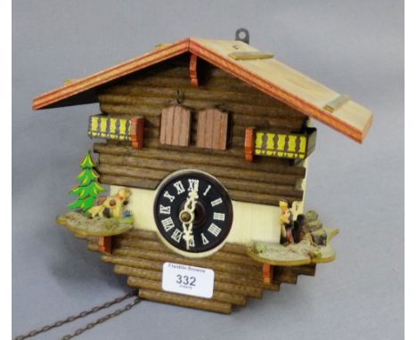 Cuckoo style wall clock