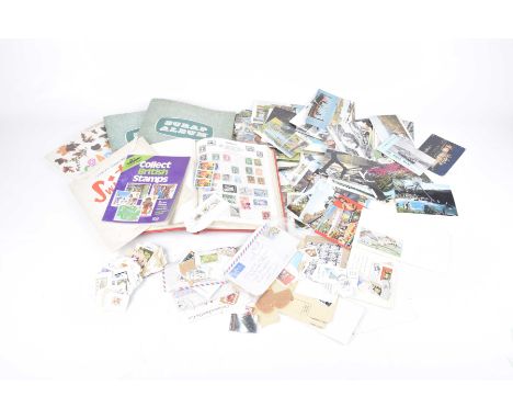 A collection of postcard, stamp and scrap albumsTo include topographical postcards, assorted loose postcards, a collection of