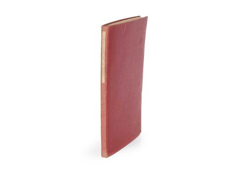 Owen, Wilfred Poems London: Chatto &amp; Windus, 1920. First edition, frontispiece portrait, original red cloth, endpaper ins