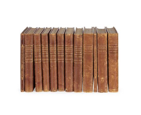 [Scottish antiquarianism] Bannatyne Club Numbers 41-55 in the Bannatyne Club series all 4to, original half morocco, gilt spin