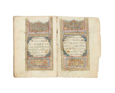 Qur'an Manuscript Qur'an, Ottoman Empire, 19th century Arabic manuscript in black ink on polished laid paper, approx. 283 ff.