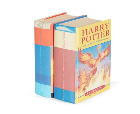 Rowling, J. K. (1967-) Harry Potter and the Goblet of Fire; Harry Potter and the Order of the Phoenix, both signed London: Bl