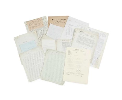 MacLellan, Bill, publisher (1919-1996) Hugh MacDiarmid and others Quantity of typed and a few manuscript submissions to Bill 