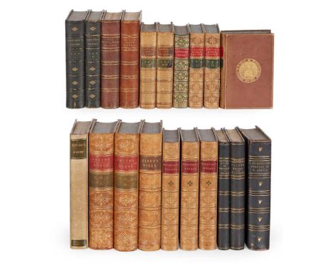 19th-century literature Collection of works, finely bound Dickens, Charles. The Adventures of Oliver Twist ... A New Edition,