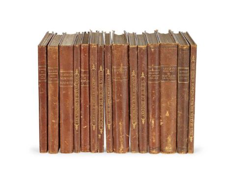 [Scottish antiquarianism] Bannatyne Club Numbers 26-40 in the Bannatyne Club series all 4to, original half morocco, gilt spin
