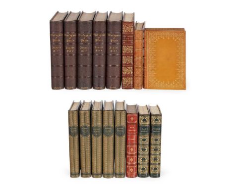 Fine bindings 16 volumes Burns, Robert. The Works, edited by Charles Annandale. London: Blackie, 1888, 5 volumes, large 8vo, 