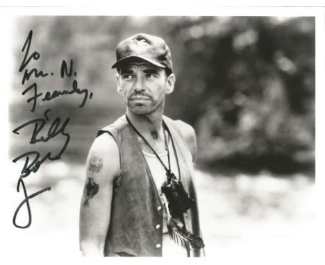 Billy Bob Thornton signed 10x8 b/w photo. Dedicated. American actor, filmmaker, singer, songwriter, and musician. Thornton ha