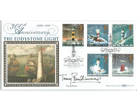 Tony Bullimore signed Benham official 300th anniversary Eddystone Light BLCS141