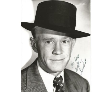 William Benedict signed 8x6 b/w photo. Dedicated. April 16, 1917 - November 25, 1999 was an American actor, perhaps best know
