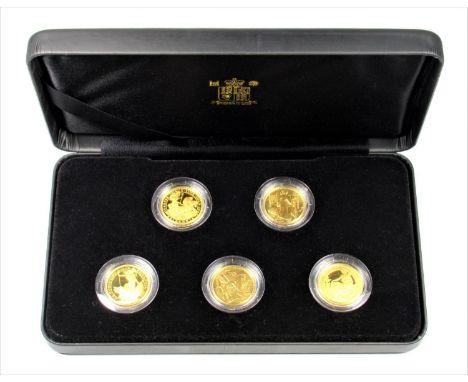 GOLD PROOF ELIZABETH II BRITANNIA PORTRAIT COLLECTION 2006, £25 (5) No. 074, WITH C OF A, CASED, BOXED AND SLEEVED. 