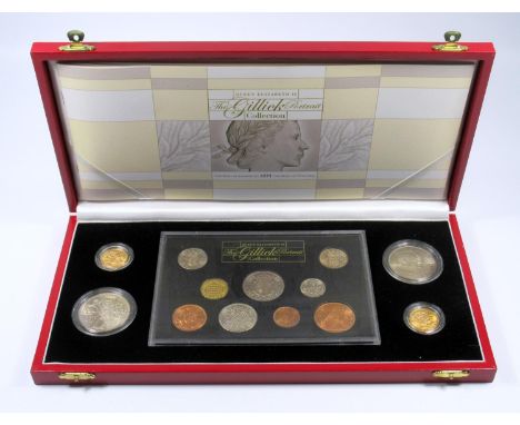 QUEEN ELIZABETH II GILLICK PORTRAIT COLLECTION COMPRISING SOVEREIGNS, 1957, 1968, CROWNS 1960, 1965, 1/2 CROWN, 1967, FLORIN 