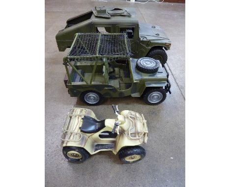 Three Action Man vehicles