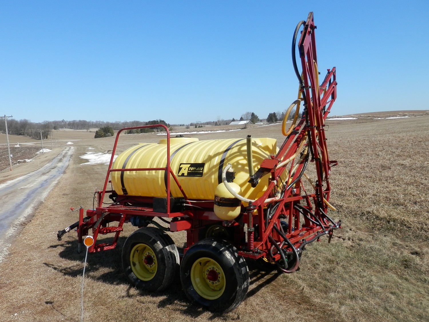 TOP AIR 400 gal. Field Sprayer, 36' boom, foam markers, Raven controls