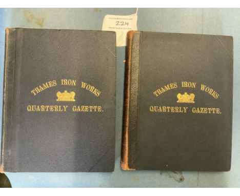 Thames Ironworks Gazette Bound Volumes 1895-1898 (West Ham): Two bound volumes containing the first 16 issues from 1895 to 18