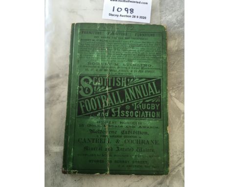 1881/82 Scottish Football Annual: Good condition Annual. Full of Scottish Football information and great adverts plus Scotlan