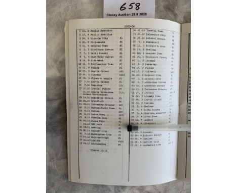 West Ham 57/58 Set Of Home Football Programmes: Excellent condition set . Programme numbers 1 - 65 only lacking number 45 Mil