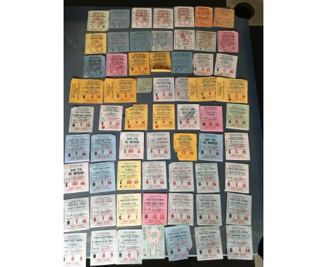 West Ham Home Football Ticket Collection: Superb collection from 70/71 onwards. Starting with 70/71 Arsenal in their double s