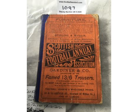 1880/81 Scottish Football Annual: Fair condition Annual. Full of Scottish Football information and great adverts. Hard cover 