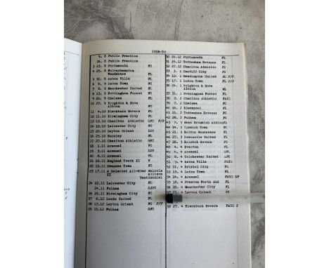 West Ham 58/59 Set Of Home Football Programmes: Excellent condition set . Programme numbers 1 - 58 only lacking numbers 13 an