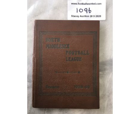 38/39 North Middlesex Football League Handbook: 56 page hardback handbook in excellent condition. Interesting for collectors 