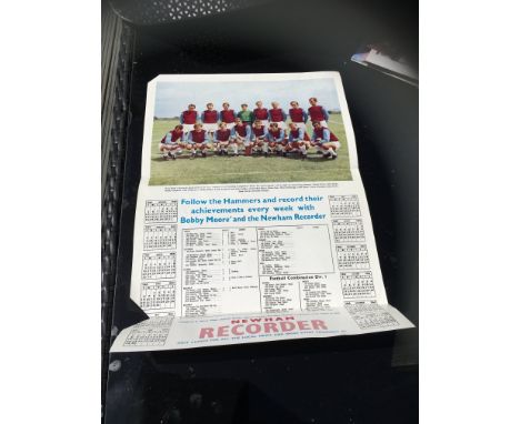 West Ham Calendar + Memorabilia Collection: Possible complete run of calendars from mid 80s to mid 2000s. Other items include