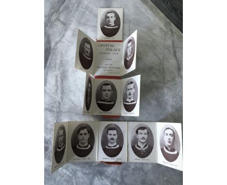 Crystal Palace 1908/09 Fold Out Player Position Fixture List: Stunning item which folds out to be the formation of the team. 