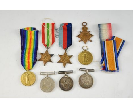 1914-1919 War Medal, Victory Medal and 1914-1915 Star  17195 PTE. G, CLARKE R.S.FUS,; 1914-1919 War Medal and Victory Medal 4