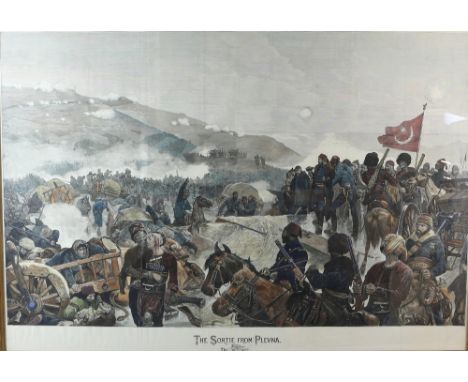 After George Matthäus, Attaque de deux bastions les breches faites par le mineur Circa 1760, 30cm x 41cm, engraving with colo