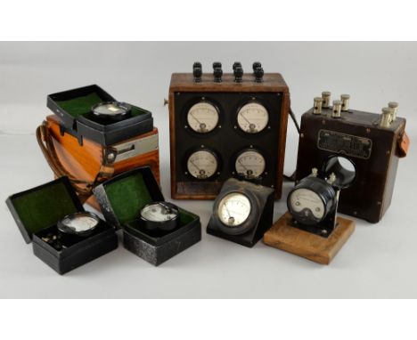 Collection of Western Current tranformer, Record ohmmeter, together with other voltmeter and ammeters .     